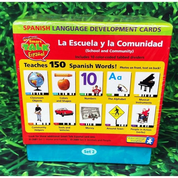GeoSafari Smart Talk Electronic Learning Game Spanish Development Cards Set 2 - Picture 3 of 5